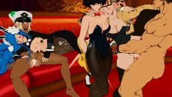 1boy 3d 5girls after_sex after_vaginal ahe_gao arc_system_works bunny_girl cheating cheating_wife dizzy_(guilty_gear) doggy_style drooling family_sex female_masturbation fingering fucked_from_behind fucked_silly grabbing grabbing_another's_breast guilty_gear guilty_gear_strive happy_sex harem highres incest jack-o'_valentine jack-o_pose kissing_penis licking_nipples lolikill looking_at_another millia_rage ntr one_eye_closed penis_on_ass penis_out pushing pussy_juice pussy_juice_drip queen_dizzy ramlethal_valentine sitting sofa sol_badguy standing_on_one_leg standing_sex sucking teamwork threesome tongue_out unika_(guilty_gear)