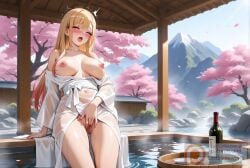 ai_generated bangs barbell_piercing barefoot black_choker blonde_hair blush bodily_fluids bottle breasts breasts_out_of_clothes censored cherry_blossom choker clavicle clothing colored_tips dildo dildo_riding ear_piercing earrings exposed_breasts fake_nails feet female female_masturbation female_only fingernails genital_fluids gluteal_fold gradient_hair high_resolution industrial_piercing insertion jewelry kimono kitagawa_marin kneeling large_breasts legs long_hair long_sleeves looking_at_viewer masturbation mosaic_censoring mountain multicolored_hair nail_polish nipples no_bra obi object_insertion onsen open_clothes open_kimono open_mouth open_robe orgasm outdoors patreon.com/lostbladeworks patreon_username petals piercing pink_nails red_eyes robe sash sex sex_toy smile solo sono_bisque_doll_wa_koi_wo_suru spread_legs squatting standing_masturbation teeth thighs toenail_polish toenails toes tokkuri tongue traditional_clothes tree upper_teeth upper_teeth_only username vagina vaginal_insertion vaginal_juices vaginal_object_insertion vaginal_penetration wafuku water wet white_kimono yukata