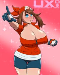 busty female huge_breasts human human_only may_(pokemon) pokemon pokemon_rse uxdragon