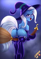 anus ass blush broom equine female feral friendship_is_magic horn mammal my_little_pony pussy trixie_(mlp) unicorn wolfmask