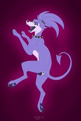 all_dogs_go_to_heaven animal_genitalia animal_pussy anus belladonna_(all_dogs_go_to_heaven) canine canine_pussy collar demon don_bluth ether-0 female hair mammal open_mouth pussy smile whippet