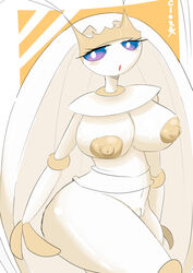 1girls 2019 2_fingers alien antennae anthro areolae big_ass big_breasts blue_eyes blush breasts cloroxformius_(artist) eyelashes female female_only fur furry furry_only half-closed_eyes insect looking_at_viewer mammal nintendo nipples nude open_mouth pheromosa pokémon_(species) pokemon pokemon_(species) pokemon_sm purple_eyes pussy simple_background solo source_request standing text thick_thighs video_games white_skin wide_hips yellow_skin