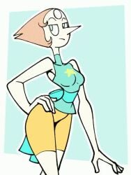 2024 2d 2d_animation animated animation big_ass big_nipples breast_expansion breasts_bigger_than_head clothed female female_only huge_ass huge_breasts mp4 nipples_visible_through_clothing no_bra no_sound orange_shorts pearl_(steven_universe) revealing_clothes sachasketchy shorts sideboob steven_universe tagme teasing video