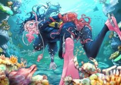 anal anal_sex ass big_ass big_breasts big_nipples blue_eyes blue_hair bodypaint breasts chichimaro completely_nude completely_nude_female dildo dildo_in_mouth dildo_mask dildo_under_mask diving diving_mask diving_suit false_clothes fish full_body nipples nude nude_female ocean octopus octopus_tentacle painted_clothes scuba scuba_diver scuba_fins scuba_gear scuba_mask scuba_suit scuba_tank sea swimming_goggles tentacle tentacle_in_ass tentacle_sex underwater underwater_sex underwater_tentacle_sex underwater_view