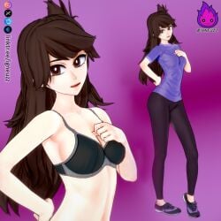 black_bra black_panties igneuzz jaiden jaiden_(jaiden_animations) jaiden_(vtuber) jaiden_animations jaiden_dittfach jaidenanimations tagme virtual_youtuber