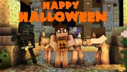 1futa 2boys 2girls 3d big_breasts erect_nipples erect_penis halloween human_female human_futa human_male iamcringe ian_cringe_(iamcringe) mine-imator minecraft monster nude outside public public_nudity sex_toy skeleton_(minecraft) skeleton_girl stephane_valeranie_(iamcringe) strap-on tagme wither_skeleton_(minecraft)