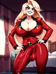 1futa ai_generated balls big_areola big_balls big_breasts big_cock big_penis big_testicles blonde_hair breasts charlie_morningstar_(hazbin_hotel) clothed clothing dickgirl erect erect_penis erection futa_only futanari futanurse hazbin_hotel huge_balls huge_breasts huge_cock huge_testicles intersex large_areolae large_balls large_breasts large_penis large_testicles light-skinned_futanari light_skin long_hair long_penis penis red_eyes scrotum solo solo_futa testicles uncensored veiny_penis