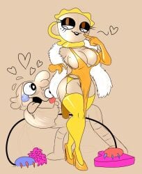 anthro dandy's_world dandys_world goob_(dandy's_world) lechugansfw teagan_(dandy's_world)