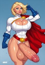 ai_generated big_breasts big_penis futa_only futanari gwee huge_cock kara_danvers kara_zor-el large_breasts power_girl