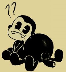 6_legs anthro anus ass bendy_and_the_ink_machine cartoon cute edgar_(bendy_and_the_ink_machine) male male_anthro notsafeforwanking penis round round_ass solo spider uncut