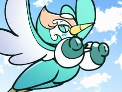 animated big_ass big_nipples bird bird_girl female female_only hanging_breasts huge_ass huge_breasts huge_nipples nude pearl_(steven_universe) sachasketchy shortstack steven_universe teasing