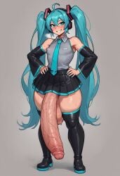 ai_generated big_ass big_penis futanari gwee hatsune_miku huge_ass huge_cock solo_futa thick thick_thighs vocaloid