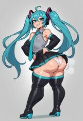 ai_generated big_ass gwee hatsune_miku huge_ass huge_cock thick thick_thighs vocaloid