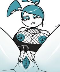 big_breasts jenny_wakeman large_breasts my_life_as_a_teenage_robot nickelodeon pierced_nipples pussy robot robot_girl thick_thighs xj-9 yenvudu