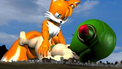 ambiguous_penetration city city_destruction colstrayth cosmo_the_seedrian destruction giantess macro miles_prower miles_tails_prower nude nude_female nude_male sex sonic_(series) tails tails_the_fox