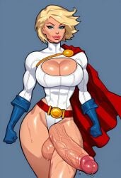 ai_generated big_breasts big_penis futa_only futanari gwee huge_cock kara_danvers kara_zor-el large_breasts power_girl