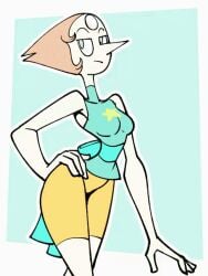 animated big_ass big_nipples breast_expansion breasts_bigger_than_head clothed female female_only huge_ass huge_breasts nipples_visible_through_clothing no_bra pearl_(steven_universe) revealing_clothes sachasketchy sideboob steven_universe teasing