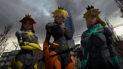 big_breasts big_nipples breasts half-life_2 hev_suit mario_(series) princess_daisy princess_peach princess_rosalina super_mario_galaxy tight_clothing you_can't_keep_making_this_shit_buddy