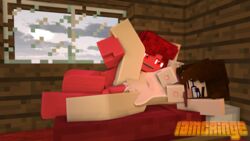 1boy 3d bedroom cubic_breasts female iamcringe jenny_timez minecraft nude penetration penile_penetration penis penis_in_pussy pussy red sex tagme vagina vaginal vaginal_penetration vaginal_sex