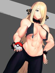 cynthia (pokemon) from nintendo by bloodfruit