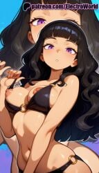 1girls 2025 ai ai_assisted ai_generated anime anime_girl anime_style artist_name bangs bikini black_bikini black_hair blunt_bangs blush breast breasts breasts breasts bust chest code_geass electroworld erect_nipples exposed_nipples female hard_nipples hi_res high_quality high_resolution highres long_hair looking_at_viewer marianne_vi_britannia multiple_girls multiple_views navel nipple nipples nipples_outside o-ring o-ring_bikini o-ring_bottom o-ring_top parted_lips patreon patreon_username purple_eyes stable_diffusion swimsuit uncensored_nipples watermark