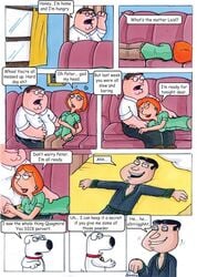 brian_griffin comic family_guy female glenn_quagmire human lois_griffin male peter_griffin straight