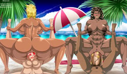 2boys 2girls abs amazon_position anal arrancar barefoot big_ass big_penis bleach bleach:_the_thousand-year_blood_war brown_hair dark-skinned_female dark_skin double_amazon_position ero-enzo eyeshadow female_domination female_on_top gangbang hitsugaya_toushirou huge_ass huge_breasts lipstick lipstick_mark lipstick_on_penis mila_rose multiple_boys multiple_girls muscular_female naughty_face patreon_only_post red_lipstick rough_sex rtenzo seductive seductive_smile shihouin_yuushirou smile tan_skin thick_thighs tia_harribel toshiro_hitsugaya vaginal_penetration yellow_hair yellow_lipstick yushiro_shihouin