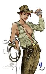 adam_hughes diana_jones indiana_jones indiana_jones_(series) lucasfilm medium_breasts rough_sketch rule_63