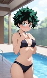 female deku from my hero academia by darkcry