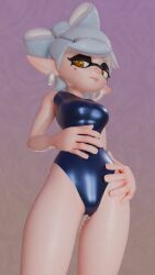 3d 3d_model ass athletic athletic_female background big_ears blue_one-piece_swimsuit bowtie breasts clothed curvy curvy_female ear_piercing earrings eyemask female female_only fit fit_female hairbow hand_on_hip hands-free high_resolution highres hourglass_figure humanoid inkling inkling_girl lredfox0 marie_(splatoon) marie_(wo262) medium_breasts medium_hair new_artist nintendo one-piece_swimsuit orange_eyes simple_background small_waist solo solo_female solo_focus splatoon splatoon_(series) splatoon_3 tentacle tentacle_hair thick_thighs thigh_gap thighhighs thighs wide_hips wo262_(3d_model_style)