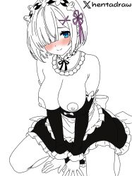 rem (re:zero) from re:zero kara hajimeru isekai seikatsu by hentadraw