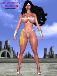 3d 3d_(artwork) 3d_model 3d_render artist_name bikini_armor bimbo blank_expression blank_eyes blank_stare blue_eyeshadow bracelet brainwashed brainwashing breasts choker corrupted corruption dc dc_comics diana_prince earrings eyeshadow female heels high_heels hypnosis hypnotic_eyes hypnotized large_breasts lasso lasso_of_truth lipstick makeup metal_bikini mind_break mind_control mindbreak navel new_52 no_irises no_pupils personality_change red_lipstick sideboob star the-hypnoman tiara toned toned_body toned_female underboob wonder_woman wonder_woman_(series)