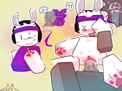 4:3 balls blocky_body bodily_fluids claws cross_section cum dofo female genital_fluids humanoid invalid_tag lagomorph leporid male mammal medium outside penis pussy rabbit roblox robloxian source_request tagme vaginal_penetration x-ray_view