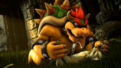 3d anthro anthrofied balls big_pecs bowser canid canine canis claws cum cum_on_chest domination fangs forest fox_whisper85 fur furry furry_only gay grass hi_res larger_male looking_pleasured male male_only mammal mario_(series) muscular muscular_male nintendo nipples no_humans on_top orgasm pecjob pecs penis red_fur scalie sex shell size_difference smaller_male source_filmmaker star_fox sweat tree video_games wolf wolf_o'donnell yaoi