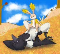 absurd_res anthro anthro_on_feral avian beak bestiality big_ears bird black_body black_feathers bodily_fluids championwhoops_(artist) claws clothing corvid cum cum_on_belly cum_on_body cum_on_chest cum_string detailed_background duo ejaculating_on_another ejaculation ellie_(akitoe) feathers female female_anthro female_penetrated feral genital_fluids genitals hi_res lagomorph leporid lying magpie_(corvid) male male/female male_feral mammal mario_bros nintendo nude on_back orgasm oscine passerine penetration penis pull_out sitting sitting_on_another size_difference star_bunny super_mario_galaxy topwear vest vulva white_body white_feathers winged_arms wings
