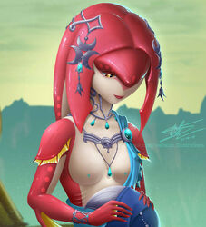 mipha from breath of the wild by ioshkun illustrations