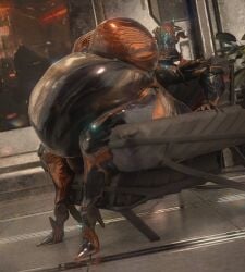 bbw big_ass big_breasts breasts bubble_butt cleavage female huge_ass huge_breasts overweight protea_(warframe) qzk_forte tagme thick_thighs warframe wide_hips