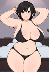 ai_generated bikini chubby huge_breasts kingdom_hearts xion