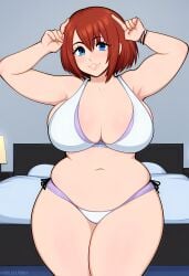 ai_generated bikini chubby huge_breasts kairi kingdom_hearts