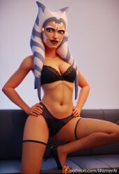 ahsoka_tano ai_generated jedi jedi_master jedi_padawan lingerie star_wars warnerai