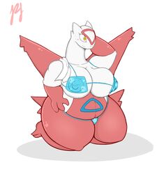 1girls 3_fingers anthro anthrofied areolae ass belly big_belly big_breasts big_nipples bikini blush breasts chubby cleavage clothing dragon female female_only furry huge_ass huge_breasts kneeling latias legendary_pokémon long_neck looking_away midriff nintendo nipple_bulge nipples overweight overweight_female pfh pokemon pokemon_(species) pokemon_rse red_fur scalie see-through sideboob simple_background sweat swimsuit text thick_thighs towel underboob video_games watermark white_background white_fur wide_hips wings yellow_eyes