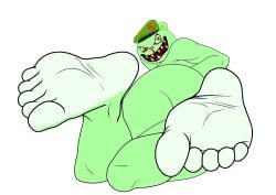 5_toes barefoot bear beret curled_toes cyborg-steve edit evil_grin feet feet_tease flippy_(htf) fliqpy fliqpy_(htf) foot_fetish foot_focus furry happy happy_tree_friends humanoid_feet inviting lying male mammal mondo_media mutlicolored_soles presenting_feet soles teasing teasing_with_feet toes ursid