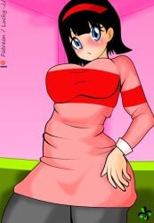 1girls 2020 big_breasts black_hair black_hair_female blue_eyes blue_eyes_female blush blushing_at_viewer blushing_face blushing_female breasts breasts_bigger_than_head clothed clothed_female clothes clothing curvaceous curvaceous_body curvaceous_female curvaceous_figure curvaceous_hips curvy curvy_body curvy_female curvy_figure curvy_hips curvy_milf curvy_thighs digital_art digital_drawing_(artwork) digital_media digital_media_(artwork) dragon_ball dragon_ball_super dragon_ball_z female female_focus female_human female_only female_solo grey_pants indoors living_room looking_at_viewer looking_pleasured lucky-jj milf patreon patreon_exclusive patreon_logo patreon_reward patreon_url patreon_username pink_sweater red_hairband red_headwear round_breasts shiny shiny_body shiny_breasts shiny_clothes shiny_skin shiny_thighs solo solo_female solo_focus sweater thick thick_hips thick_thighs thighs videl videl_(dragon_ball_super) voluptuous voluptuous_female voluptuous_milf watermark