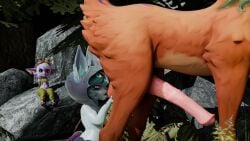 3d balls bunny_ears bunny_girl centaur deer_taur forest furry futataur horsecock horsecock_futanari lagomorph league_of_legends licking licking_balls lillia_(league_of_legends) monster_girl rabbit_ears rabbit_girl shortstack tristana vex_(league_of_legends) yordle