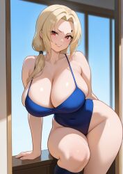 ai_generated big_breasts big_breasts naruto swimsuit tsunade