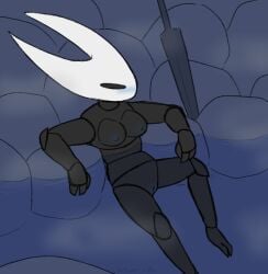 1girls bath breasts female hollow_knight hornet_(hollow_knight) i_am_clover nude pussy tagme