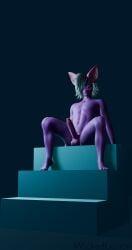 3d_(artwork) absurd_res balls digital_media_(artwork) erection genitals hi_res huge_filesize humanoid looking_at_genitalia looking_at_penis male penis presenting presenting_penis sitting sitting_on_stairs solo stairs vladdo wickedlemon