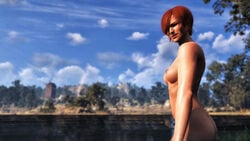 3d areolae ass breasts cd_projekt_red female female_only in_water looking_at_viewer nipples red_hair shani solo the_witcher the_witcher_(series) the_witcher_3:_wild_hunt xpsfm yellow_eyes