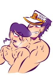 gay incest joestar_birthmark josuke_higashikata jotaro_kujo nephew_fucking_uncle yaoi