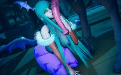 1animal 1girls 3d animal_genitalia big_breasts big_penis breasts darkstalkers equine equine_genitalia equine_penis female green_eyes green_hair honey_select_2 horse horse_penis horsecock huge_cock licking licking_penis light_skin long_hair morrigan_aensland penis stable succubus viktorkrev wings zoophilia